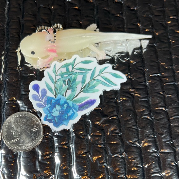 Plant Axolotl Crazy Trending WaterProof Single Decor Accent Sticker - Picture 3 of 5